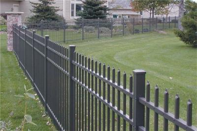 China Tubular Steel Fence Aluminium Wrought Iron Fence Panels As Your Requires for sale