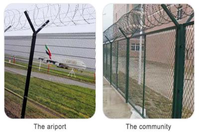 China Galvanized Steel Airport Security Fencing / Security Fence For Nuclear Power Station for sale