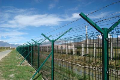 Chine L'anti barrière Airport Security Fencing de barbelé de rasoir de montée saupoudrent enduit à vendre