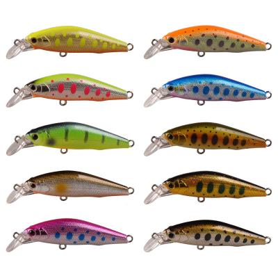 China BASSKING Plastic Wobbler Fishing Lure 50mm 4.2g Perch Jerkbait Mini Sinking Wobblers Pesca Peche Hard Bait Deep Artificial Bait Fish for sale