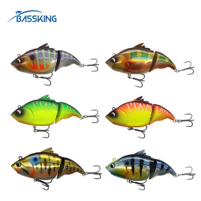 China ABS Plastic BASSKING Vatalion Fishing Lure 12cm 43.5g Sinking VIB Lures Lipless Hard Bait Swimbait Linked Fishing Wobblers For Bass Trout for sale