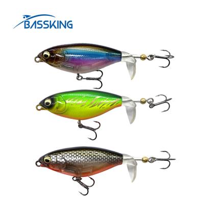 China Factory 3pcs/set 85mm10.8g Lie Floating Plopper Topwater Fishing Lure Artificial Bait Thruster Spinner Tail Floating Swimbait CM022 for sale