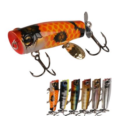 China BASSKING 7cm Top 12.2g Water Plastic Snap Fishing Lure Artificial Bait Tail Fishing Tackle Speed ​​Peche VMC Hooks Hard Spinning Wobblers for sale