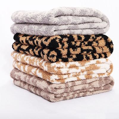 China PORTABLE Super Soft And Warm Knitted Coral Fleece Throw Blanket For Winter for sale