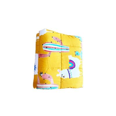 China Anti-static High Quality Custom Cotton Weighted Blankets Kids 15lbs Heavy Weighted Blanket for sale