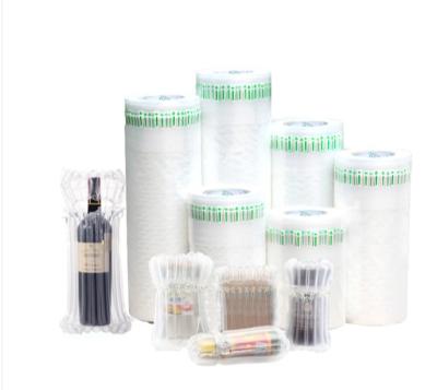 China Free Sample Transport Protection Air Column Wrap Roll Wrapping Film Inflatable Bubble Cushion Wrap Air Column Roll for sale