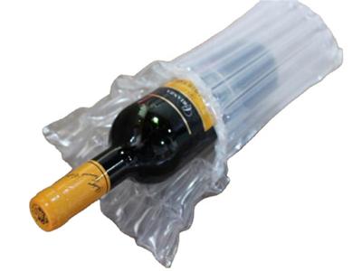 China Column inflatable bag red wine air bubble shockproof sheet for fragile wine bottle protection for sale