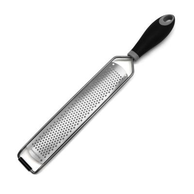 China Stocked Cooking Tools Zester Grater Fruit Citrus Lemon Zester Stainless Steel Food Grater for sale