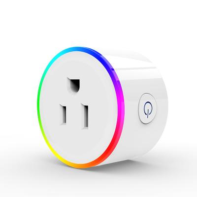 China Samrt Control Appliances RGB Electric Socket WiFi Smart Plug Enable Smart Socket WiFi Radio Us Plug Electrical Socket APP Control for sale