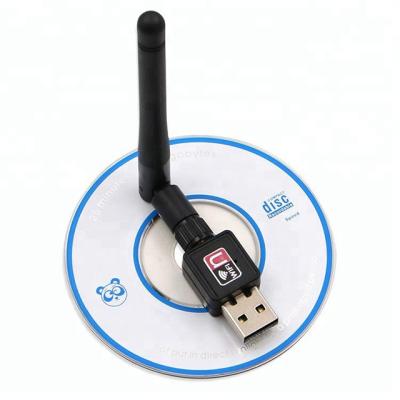 China LAPTOP USB WiFi Antenna Mtk7601 Wireless USB Network Card 2.0 150mbps LAN Adapter Black for sale