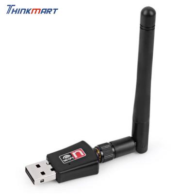 China 2019NEW LAPTOP Antenna Network LAN Card USB 7601 Wireless 2.4Ghz 2dBi WiFi Adapter for DVB-T2 DVB-S2 TV BOX for sale