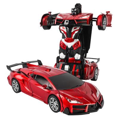 China Parclic Deformed Electric Robot Toy Remote Control Cars 1:18 2.4G Mini Sports Car Remote Control Model For Kids for sale