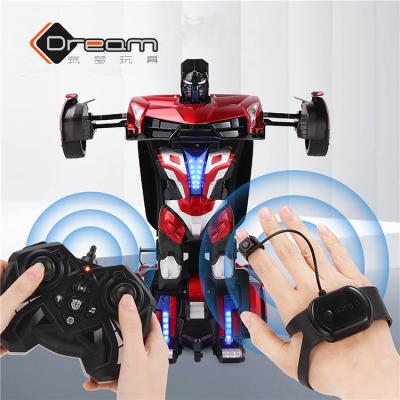 China Hot Sale 2.4G Deformation Remote Control Car Toy Gesture Sensing Remote Control Toys Kids Rc Vehicle for sale