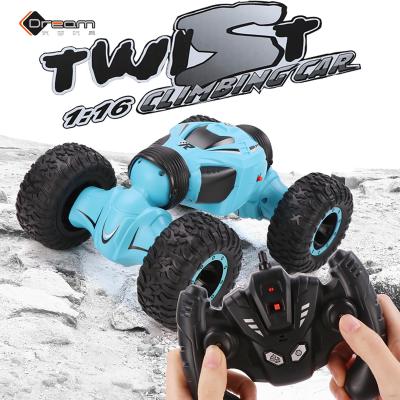 China Hot Selling 2.4G Children's Toy Remote Control 360 Degree Rolling RC Vehicle 4x4 Twisting Stunt Climbing Double Sided Car for sale