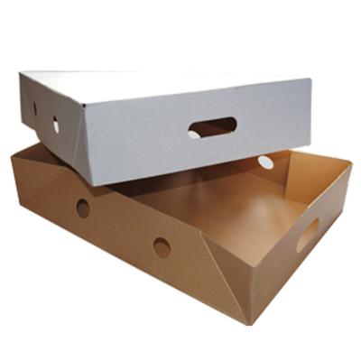 China Apprael Cardboard Food Packaging Box Custom Corrugated Box Colored Fruit Box for sale