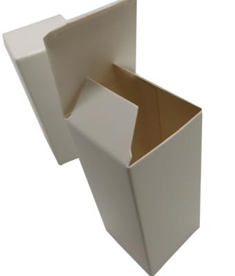 China Factory Customized Recycled Cardboard Folding Materials White White Packaging Box Small Paper Box for sale