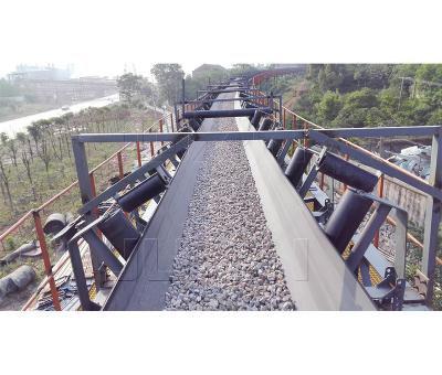 China Heat Resistant Bulk Material Handling Equipment Bottom Belt Conveyor for sale