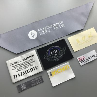 China Custom Made Viable High Density International Logo High Factory Price Factory Price Middle Ply Sew On Woven Label For Garment for sale