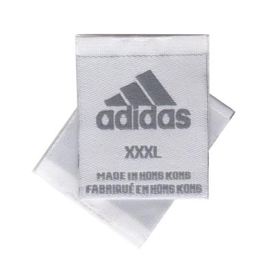 China eco-friendly & washable & Workable seam on garment labels middle fold brand logo custom woven label for garment for sale