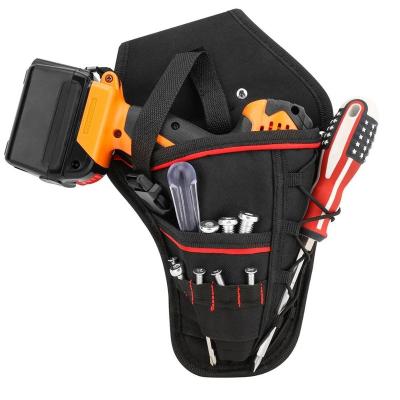 China Easy New Multi-functional Waterproof Drill Holster Waist Tool Bag Electric Waist Belt Tool Pouch Bag for Wrench Hammer Screwdriver for sale