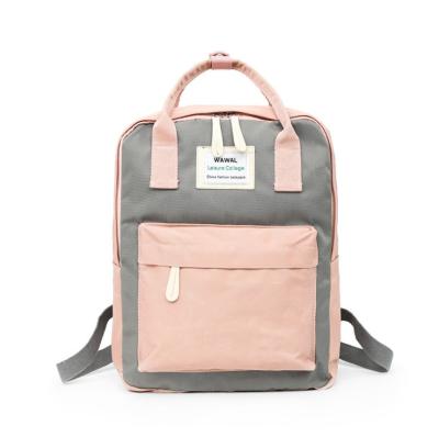 China Fashoion Women Canvas Backpacks cotton Color Waterproof School Bags for Teenagers Girls Big Cute Laptop Backpack Classic Kawaii Backpack for sale