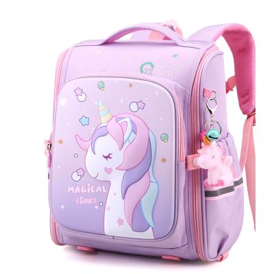 China Fashoion New Girl Kids School Bag Child Waterproof Pink Unicorn Printing Backpacks Student Cute Girls Children's Schoolbag Kid for sale