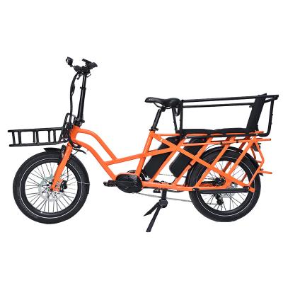 China China factory direct sale aluminum alloy 20 double tire cargo electric bicycle 500W electric bicycle 48v battery for sale