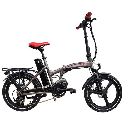 China Eshion comfortable riding folding type ebike assisting range shimano 7 speed transmission folding electric bicycle for sale