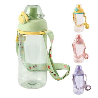 China Viable Hot Sale 650ml Children's Water Glass Cartoon Design For Kids Sport Water Bottle for sale