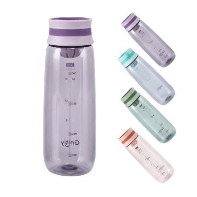 China 2022 New Design Viable Protein Shaker Bottle Gym Shake Transparent Plastic Drinks Water Bottle for sale