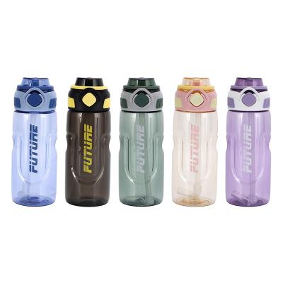 China Amazon Clear Water Bottle 600ml 750ml Bpa Free Direct Leak Proof Sports Gym Drinks Bottle With Straw for sale