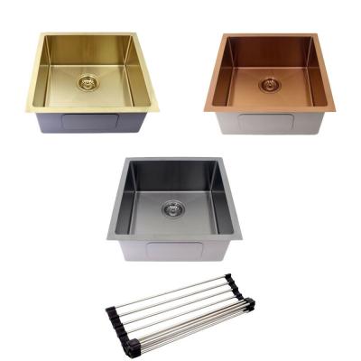 China Without tap 450*450*200MM 1 PLACE BOWL SINK STAINLESS STEEL FOR MODERN KITCHEN LAUNDRY for sale