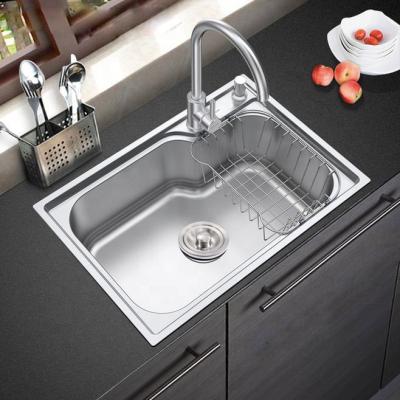 China Without Faucet Lanhua Single Bowl Stainless Steel Portable Kitchen Sink for sale