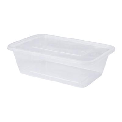 China RPP/PP Heatable Wholesale Disposable Take Away Plastic Lunch Box Clear Food Container With Lid for sale