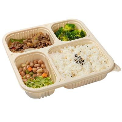 China Biodegradable Disposable Food Takeaway Container Food Cornstarch Food Bowl for sale