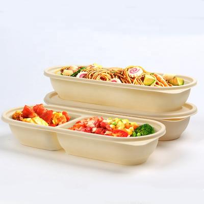 China Disposable Food Takeaway Container Cornstarch Biodegradable Lunch Box for sale