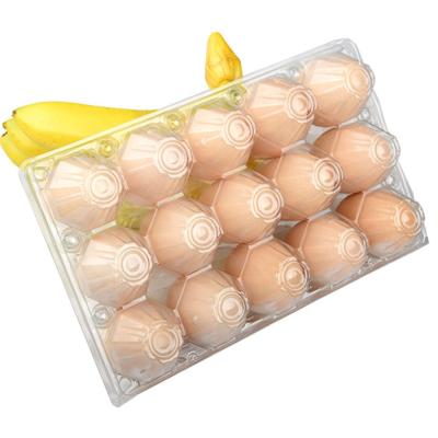 China Folding 88 Chicken Eggs Clear Space Food Packing Box Pet Disposable Non-slip Business Plastic Folding Tray for sale