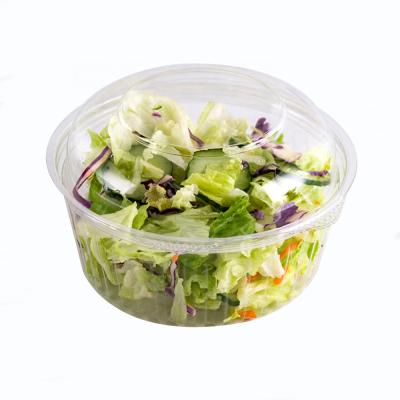 China 100% Disposable Clear Food Grade Materials Fruit RPET/PET Food Grade Salad Packaging Box Plastics for sale