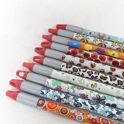 China High Quality Customized Colorful Cleaning Products PVC Coating Iron Broom Handles Metal Broom Stick for sale