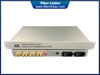 China Broadcast 4K resolution  12G-SDI Fiber Converter with Gigabit Ethernet over CWDM for sale