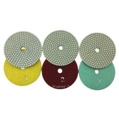 China American Quick Polishing Hot Sale 3 Position Granite Granite And Marble Diamond Flexible Polishing Pads For Granite for sale