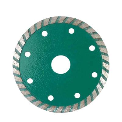 China Fast Fast Cutting 125mm Sintered Turbo Dry Cutter Diamond Saw Blade for Tile, Ceramic, Porcelain, Concrete, Granite for sale