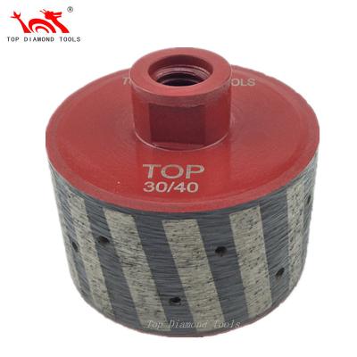 China For Zero Tolerance Metal Indent Edge Sink Diamond Drum Wheels For Granite Marble Stone Grinding Bond Stone Resin Filled for sale