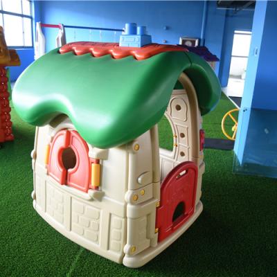 China Environmentally Friendly Plastics Children's Kindergarten Green Small House Fairy Tale Sprinkle Plastic Indoor House for sale