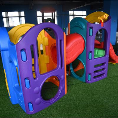 China Environmental Friendly Plastics Environmental Friendly Plastics Kids Eight-in-One Combination Playground for sale