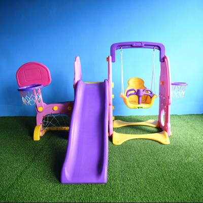 China Environmentally Friendly Plastics Plastics Children's Play Equipment Rabbit Slide Swing Combination for sale