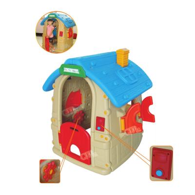 China Superior Playground Plastic Playground Toy House Children's Plastic Playground Mushroom Blue for sale