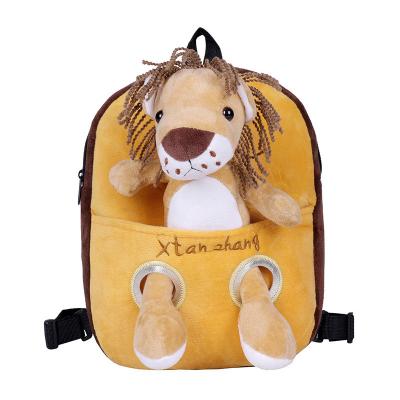 China Other kindergarten kids baby backpack 3d cute cartoon plush bag animal boys and girls school bags fashion korean kids backpack for sale