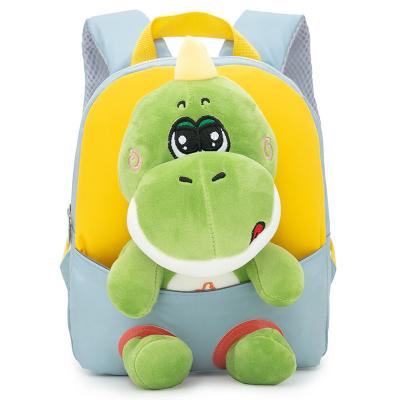 China Cute Waterproof Baby Small Backpack Unisex Toddler Backpack Dinosaur Doll School Kindergarten Cartoon Waterproof Backpack for sale