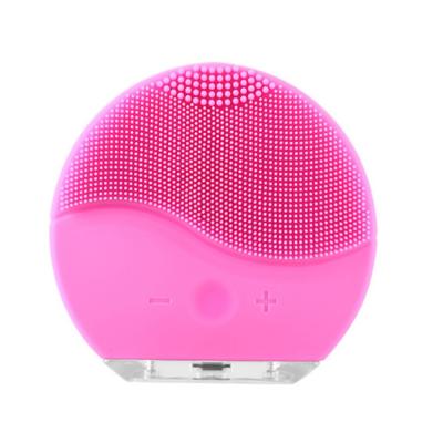 China Dropshipping Silicone Cleansing Brush Beauty DEEP CLEANSING Facial Detergent Vibrating Electric Face Cleansing Brush for sale